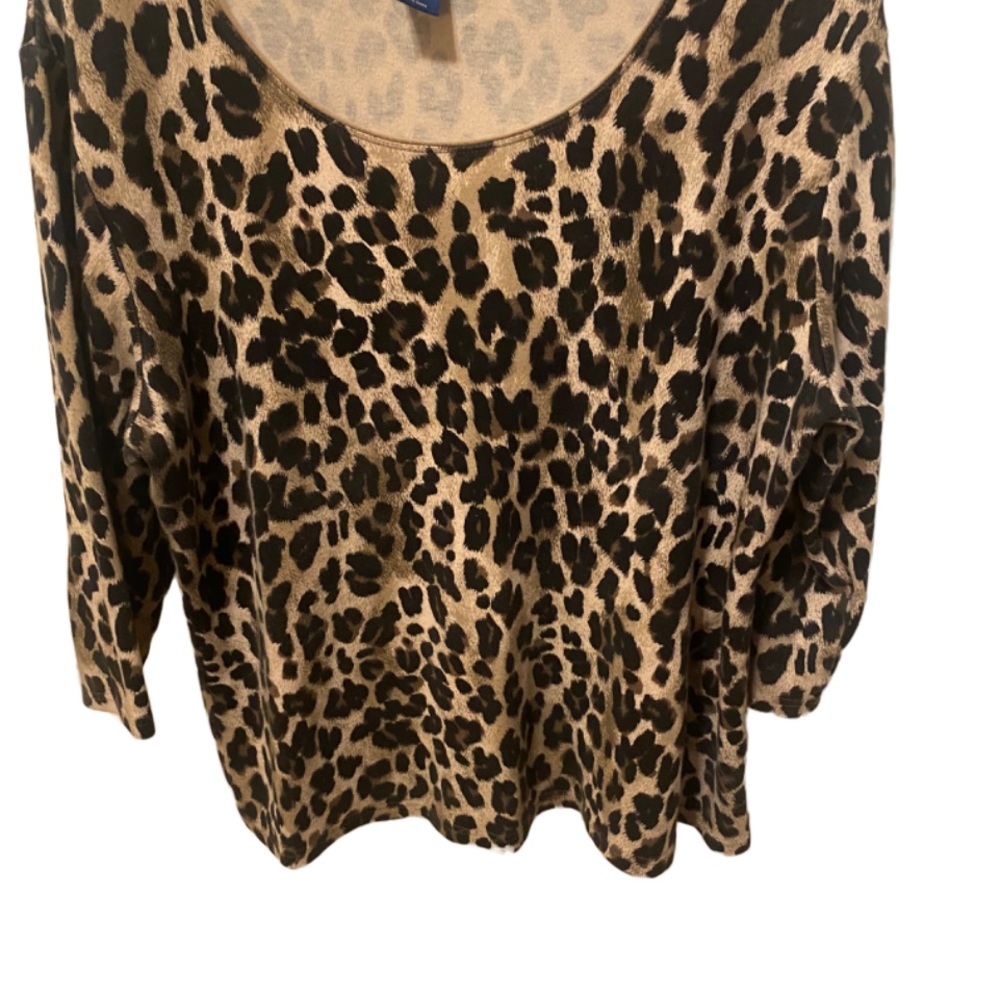 🎈🎈SOLD 🎈🎈KAREN SCOTT animal print top - Picture 6 of 8